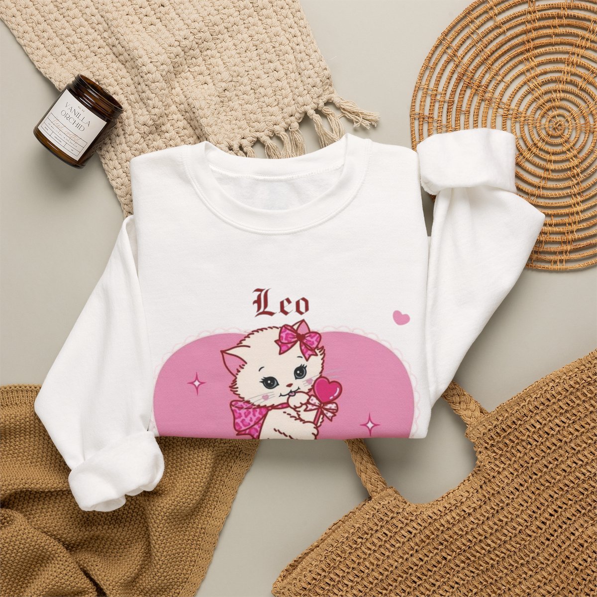Unisex Funny Cat Meme Sweatshirt Kawaii Grunge Aesthetic Gift Detail