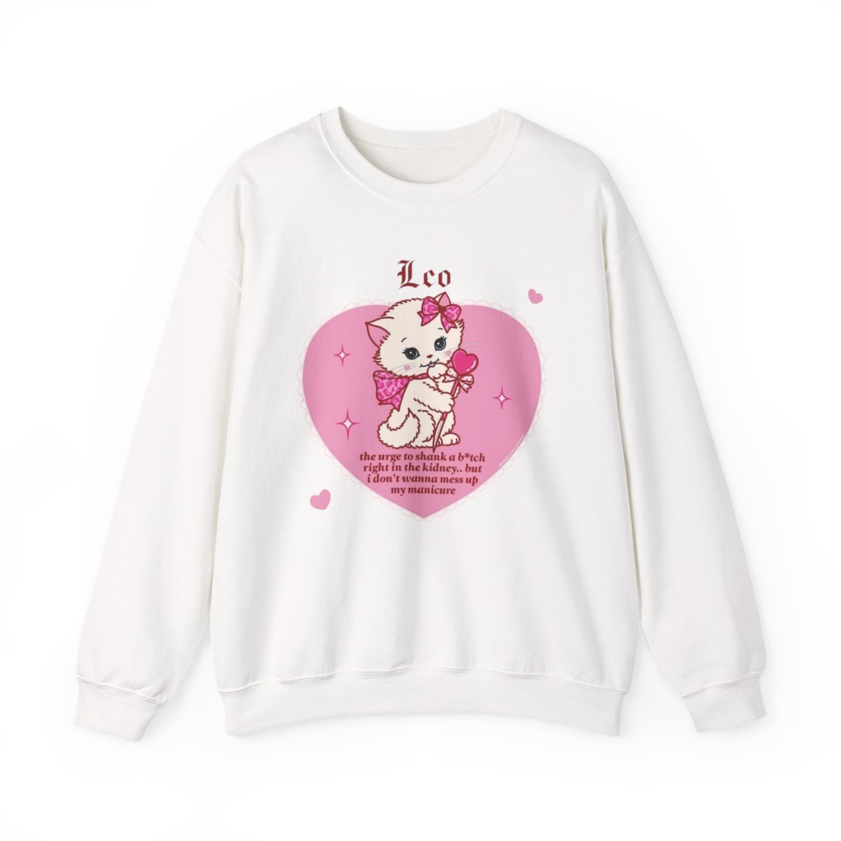 Unisex Funny Cat Meme Sweatshirt Kawaii Grunge Aesthetic Gift Detail